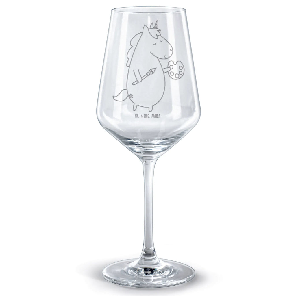 Rotwein Glas Einhorn Künstler Rotweinglas, Weinglas, Rotwein Glas, Weinglas mit Gravur, Geschenk für Weinliebhaber, Spülmaschinenfeste Weingläser, Hochwertige Weinaccessoires, Einhorn, Einhörner, Einhorn Deko, Pegasus, Unicorn, Englisch, Künstler, Artist, Malen, Zeichnen, Welt, Farbe, Stift, Pinsel, Geschenk, Maler