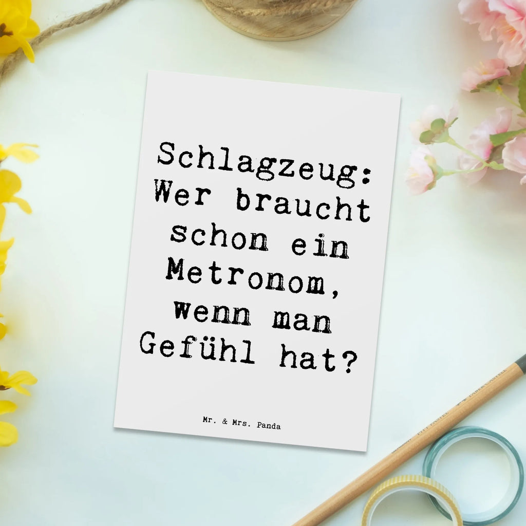 Postkarte Spruch Schlagzeug Gefühl Postkarte, Karte, Geschenkkarte, Grußkarte, Einladung, Ansichtskarte, Geburtstagskarte, Einladungskarte, Dankeskarte, Ansichtskarten, Einladung Geburtstag, Einladungskarten Geburtstag, Instrumente, Geschenke Musiker, Musikliebhaber