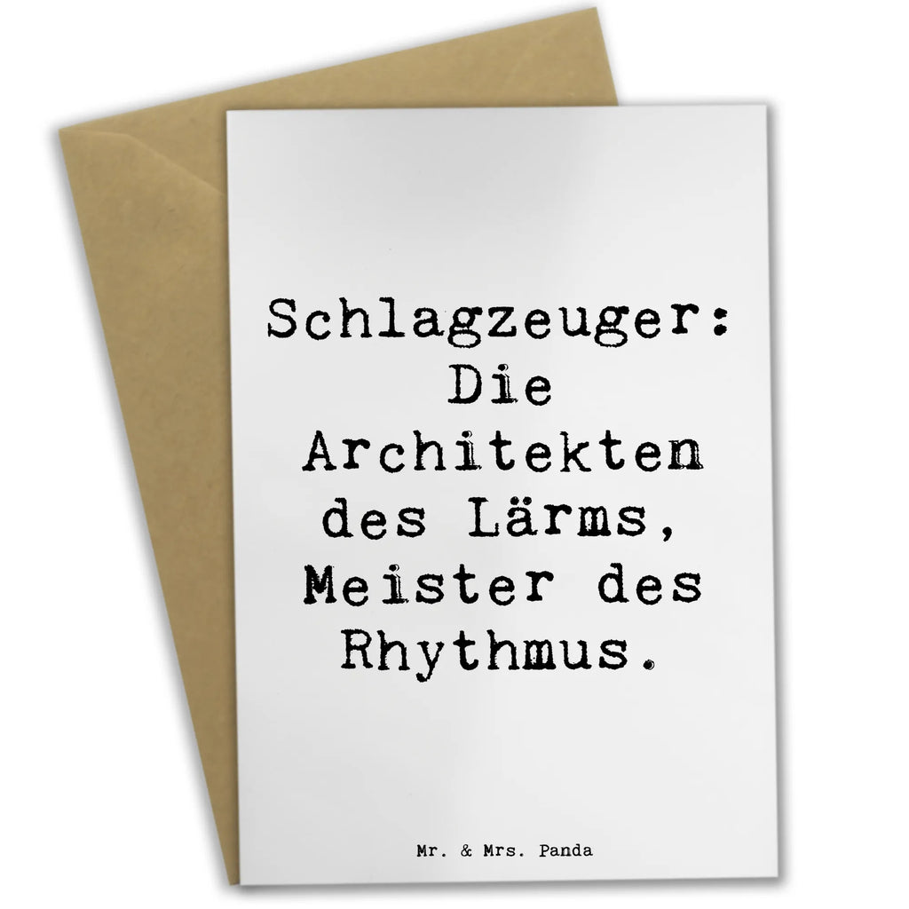 Grußkarte Spruch Schlagzeug Architekten Grußkarte, Klappkarte, Einladungskarte, Glückwunschkarte, Hochzeitskarte, Geburtstagskarte, Karte, Ansichtskarten, Instrumente, Geschenke Musiker, Musikliebhaber