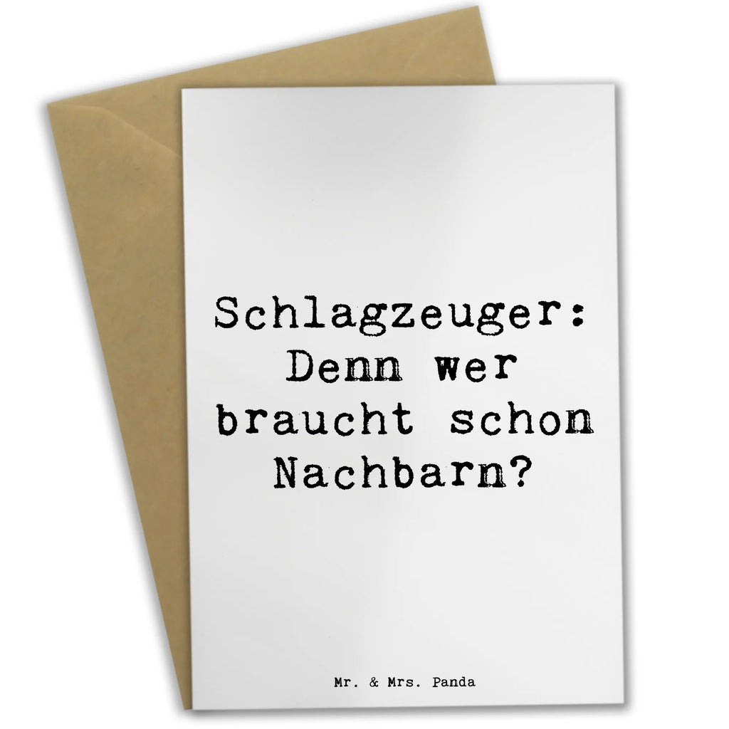 Grußkarte Spruch Schlagzeuger Spruch Grußkarte, Klappkarte, Einladungskarte, Glückwunschkarte, Hochzeitskarte, Geburtstagskarte, Karte, Ansichtskarten, Instrumente, Geschenke Musiker, Musikliebhaber