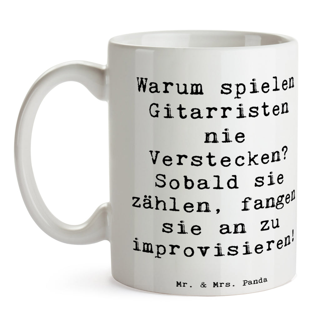 Tasse Spruch Gitarre Improvisation Tasse, Kaffeetasse, Teetasse, Becher, Kaffeebecher, Teebecher, Keramiktasse, Porzellantasse, Büro Tasse, Geschenk Tasse, Tasse Sprüche, Tasse Motive, Kaffeetassen, Tasse bedrucken, Designer Tasse, Cappuccino Tassen, Schöne Teetassen, Instrumente, Geschenke Musiker, Musikliebhaber