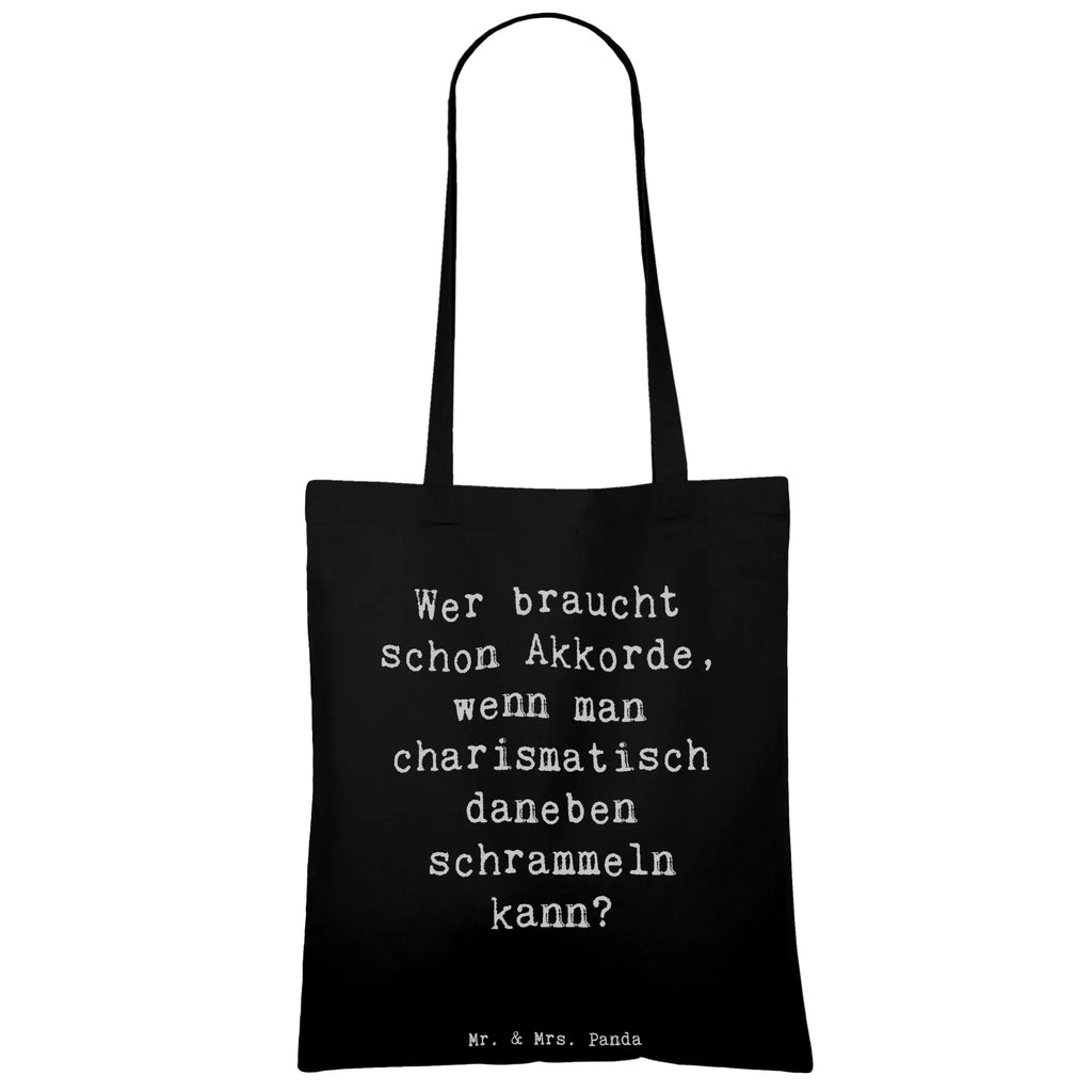 Tragetasche Spruch Charisma Gitarre Beuteltasche, Beutel, Einkaufstasche, Jutebeutel, Stoffbeutel, Tasche, Shopper, Umhängetasche, Strandtasche, Schultertasche, Stofftasche, Tragetasche, Badetasche, Jutetasche, Einkaufstüte, Laptoptasche, Instrumente, Geschenke Musiker, Musikliebhaber