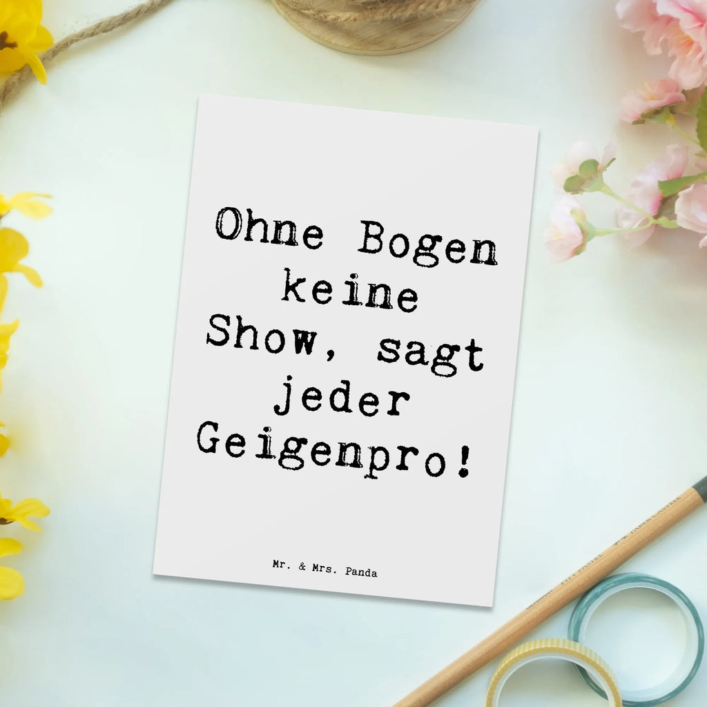 Postkarte Spruch Geige Bogen Postkarte, Karte, Geschenkkarte, Grußkarte, Einladung, Ansichtskarte, Geburtstagskarte, Einladungskarte, Dankeskarte, Ansichtskarten, Einladung Geburtstag, Einladungskarten Geburtstag, Instrumente, Geschenke Musiker, Musikliebhaber