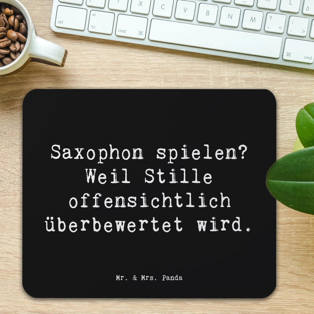 Mouse mat Saying Saxophon spielen? Weil Stille offensichtlich überbewertet wird. Mousepad, Computer zubehör, Büroausstattung, PC Zubehör, Arbeitszimmer, Mauspad, Einzigartiges Mauspad, Designer Mauspad, Mausunterlage, Mauspad Büro, Instrumente, Geschenke Musiker, Musikliebhaber