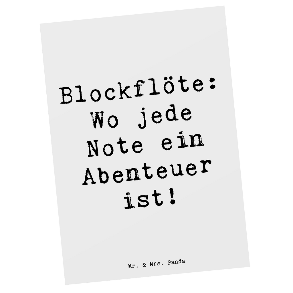 Postkarte Spruch Abenteuer Blockflöte Postkarte, Karte, Geschenkkarte, Grußkarte, Einladung, Ansichtskarte, Geburtstagskarte, Einladungskarte, Dankeskarte, Ansichtskarten, Einladung Geburtstag, Einladungskarten Geburtstag, Instrumente, Geschenke Musiker, Musikliebhaber