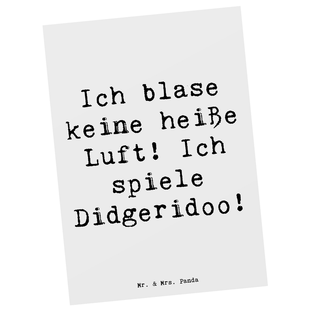 Postkarte Spruch Didgeridoo Spieler Postkarte, Karte, Geschenkkarte, Grußkarte, Einladung, Ansichtskarte, Geburtstagskarte, Einladungskarte, Dankeskarte, Ansichtskarten, Einladung Geburtstag, Einladungskarten Geburtstag, Instrumente, Geschenke Musiker, Musikliebhaber