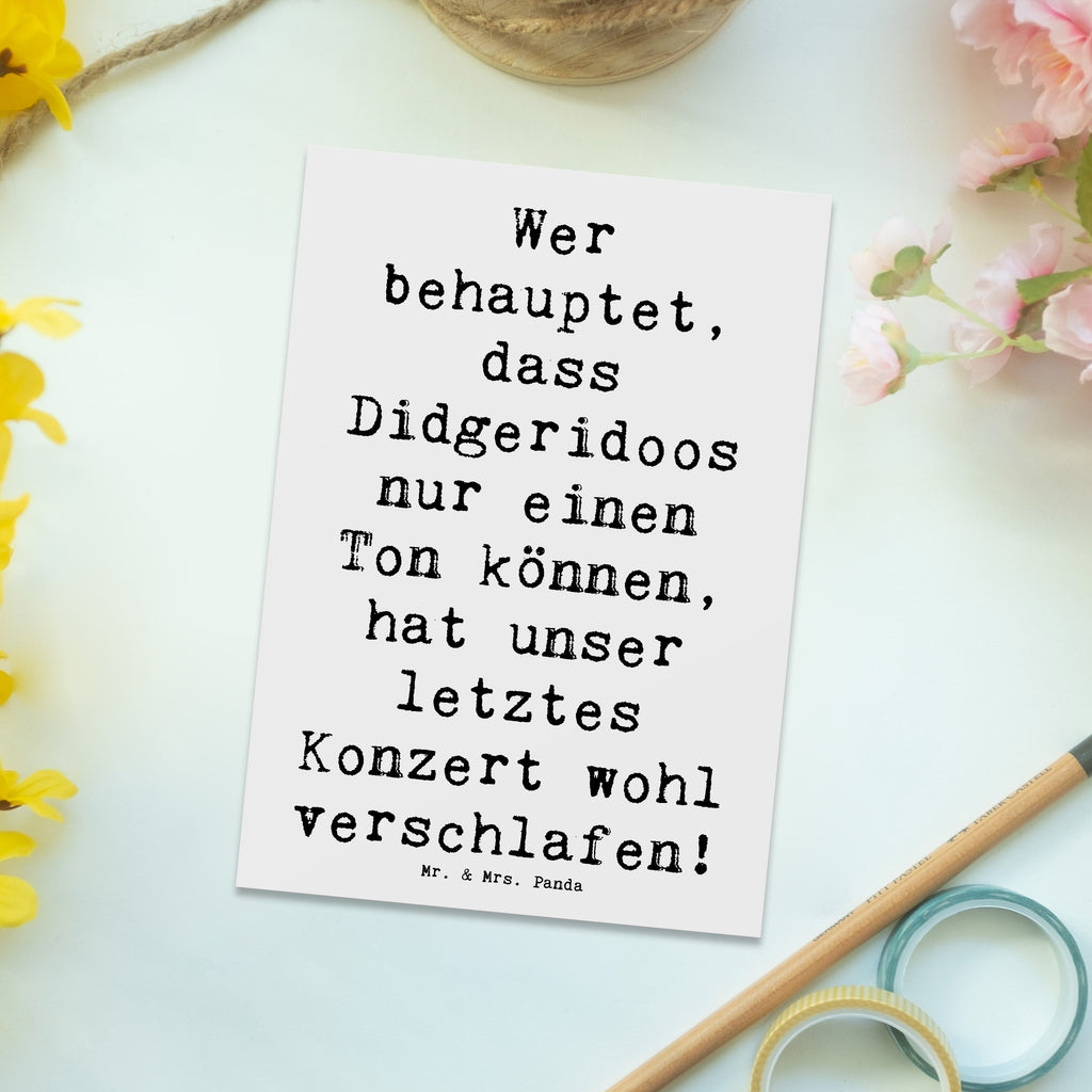 Postkarte Die überraschende Vielfalt des Didgeridoos Postkarte, Karte, Geschenkkarte, Grußkarte, Einladung, Ansichtskarte, Geburtstagskarte, Einladungskarte, Dankeskarte, Ansichtskarten, Einladung Geburtstag, Einladungskarten Geburtstag, Instrumente, Geschenke Musiker, Musikliebhaber