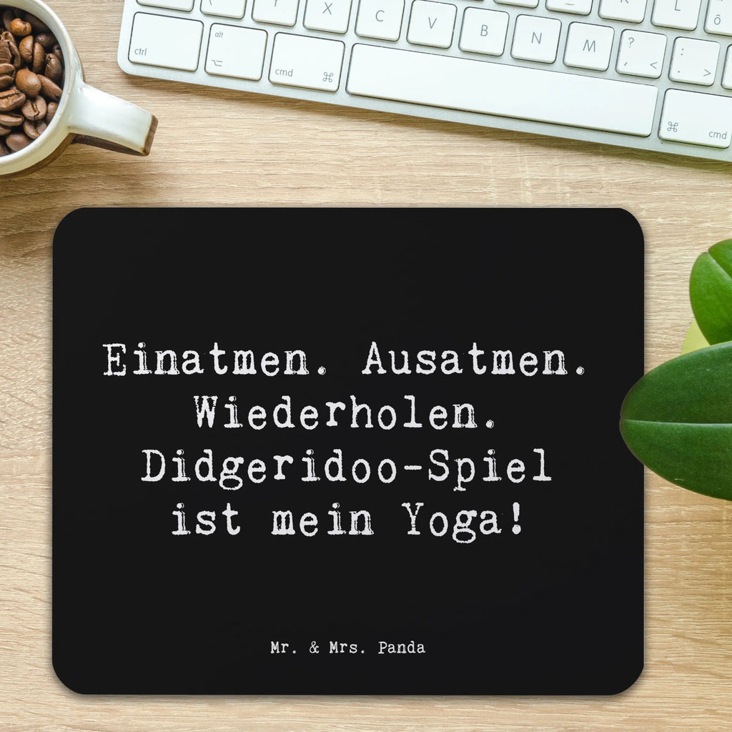 Mouse mat Saying Einatmen. Ausatmen. Wiederholen. Didgeridoo-Spiel ist mein Yoga! Mousepad, Computer zubehör, Büroausstattung, PC Zubehör, Arbeitszimmer, Mauspad, Einzigartiges Mauspad, Designer Mauspad, Mausunterlage, Mauspad Büro, Instrumente, Geschenke Musiker, Musikliebhaber