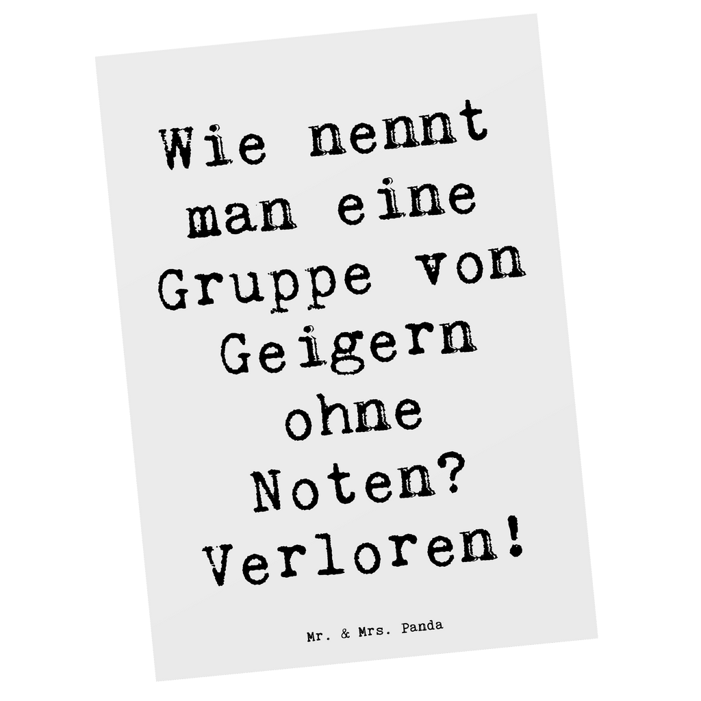 Postkarte Verloren ohne Noten - Der Violinen-Witz Postkarte, Karte, Geschenkkarte, Grußkarte, Einladung, Ansichtskarte, Geburtstagskarte, Einladungskarte, Dankeskarte, Ansichtskarten, Einladung Geburtstag, Einladungskarten Geburtstag, Instrumente, Geschenke Musiker, Musikliebhaber