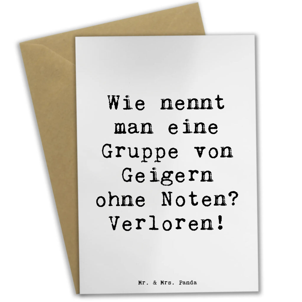 Grußkarte Spruch Verlorene Geiger Grußkarte, Klappkarte, Einladungskarte, Glückwunschkarte, Hochzeitskarte, Geburtstagskarte, Karte, Ansichtskarten, Instrumente, Geschenke Musiker, Musikliebhaber