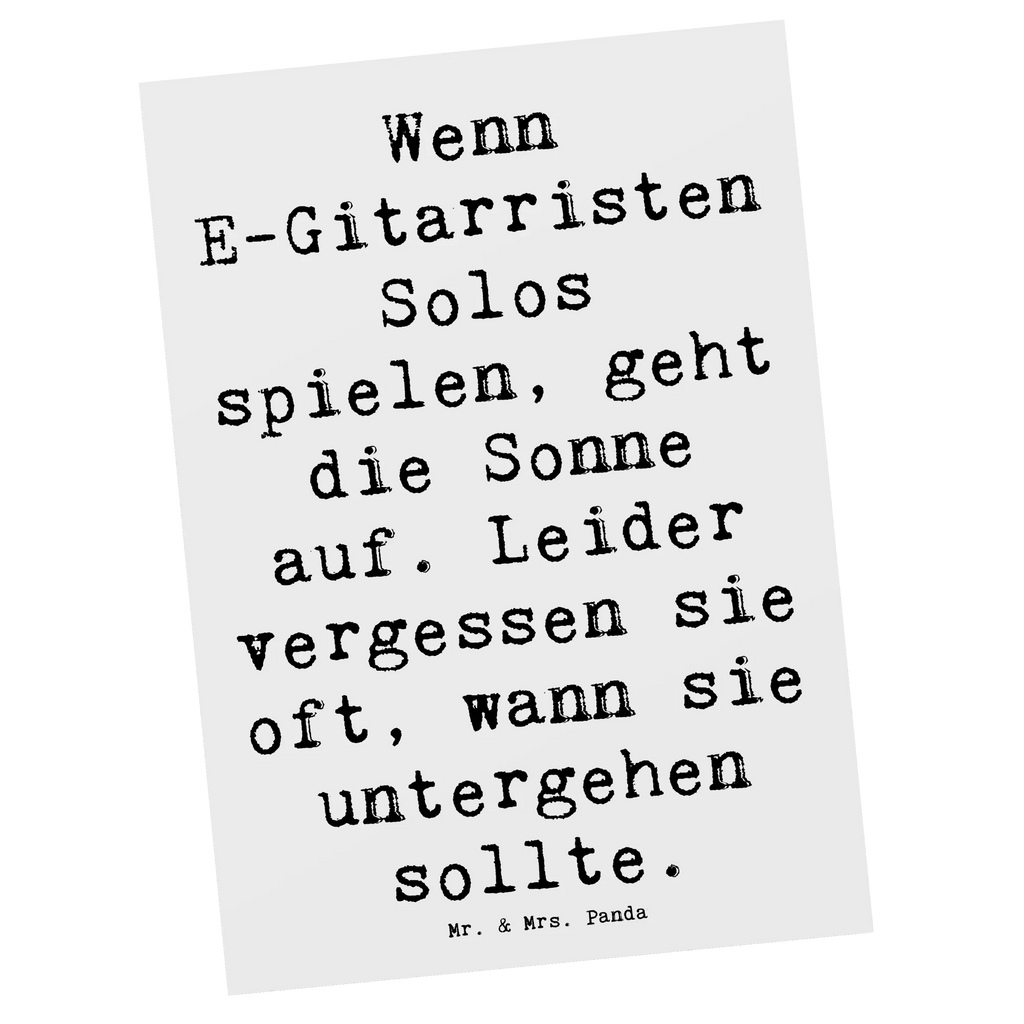 Postkarte Spruch E-Gitarre Solos Postkarte, Karte, Geschenkkarte, Grußkarte, Einladung, Ansichtskarte, Geburtstagskarte, Einladungskarte, Dankeskarte, Ansichtskarten, Einladung Geburtstag, Einladungskarten Geburtstag, Instrumente, Geschenke Musiker, Musikliebhaber