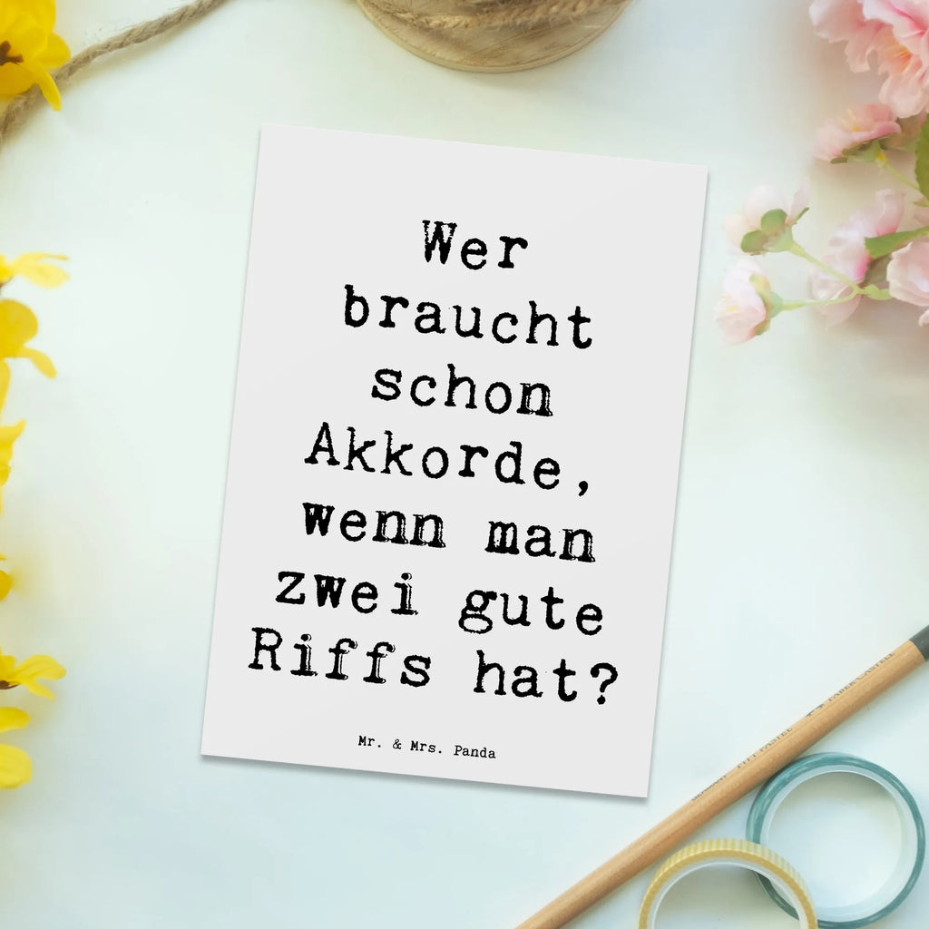 Postkarte Spruch E-Gitarre Zwei Riffs Postkarte, Karte, Geschenkkarte, Grußkarte, Einladung, Ansichtskarte, Geburtstagskarte, Einladungskarte, Dankeskarte, Ansichtskarten, Einladung Geburtstag, Einladungskarten Geburtstag, Instrumente, Geschenke Musiker, Musikliebhaber