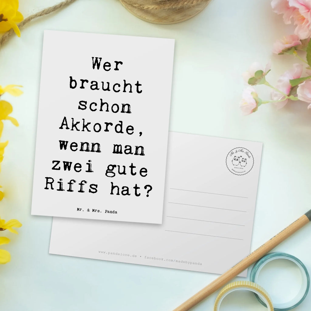 Postkarte Spruch E-Gitarre Zwei Riffs Postkarte, Karte, Geschenkkarte, Grußkarte, Einladung, Ansichtskarte, Geburtstagskarte, Einladungskarte, Dankeskarte, Ansichtskarten, Einladung Geburtstag, Einladungskarten Geburtstag, Instrumente, Geschenke Musiker, Musikliebhaber