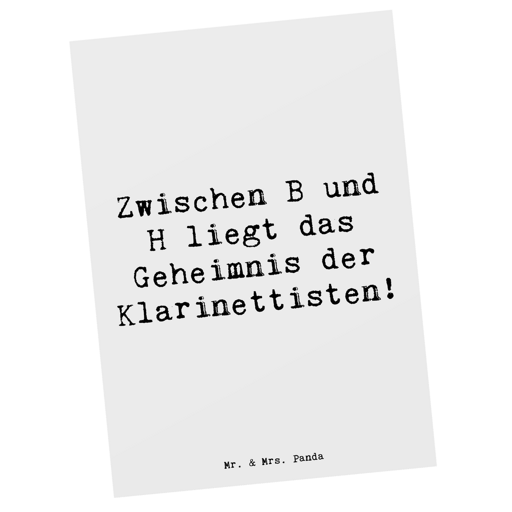 Postkarte Spruch Klarinette Geheimnis Postkarte, Karte, Geschenkkarte, Grußkarte, Einladung, Ansichtskarte, Geburtstagskarte, Einladungskarte, Dankeskarte, Ansichtskarten, Einladung Geburtstag, Einladungskarten Geburtstag, Instrumente, Geschenke Musiker, Musikliebhaber