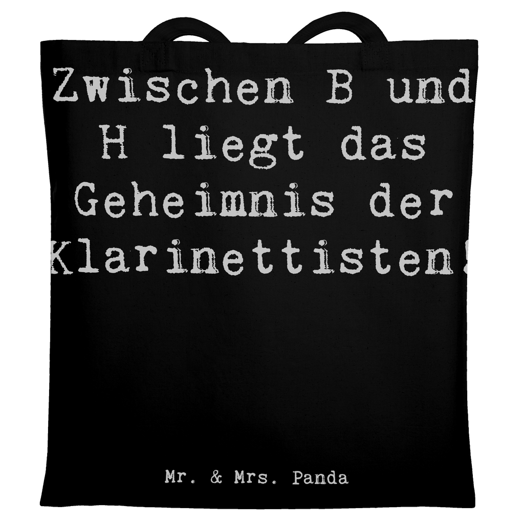 Tragetasche Zwischen B und H liegt das Geheimnis der Klarinettisten! Beuteltasche, Beutel, Einkaufstasche, Jutebeutel, Stoffbeutel, Tasche, Shopper, Umhängetasche, Strandtasche, Schultertasche, Stofftasche, Tragetasche, Badetasche, Jutetasche, Einkaufstüte, Laptoptasche, Instrumente, Geschenke Musiker, Musikliebhaber