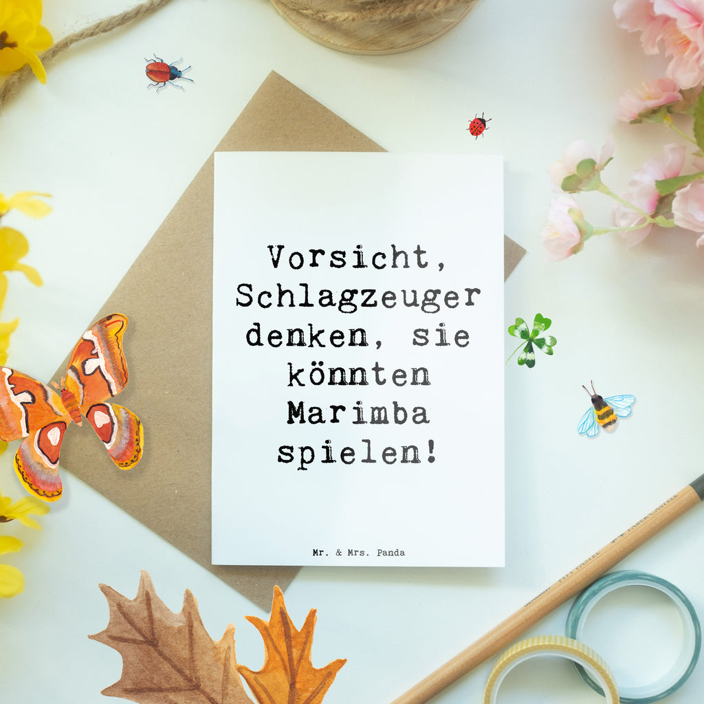 Grußkarte Spruch Marimba Humor Grußkarte, Klappkarte, Einladungskarte, Glückwunschkarte, Hochzeitskarte, Geburtstagskarte, Karte, Ansichtskarten, Instrumente, Geschenke Musiker, Musikliebhaber