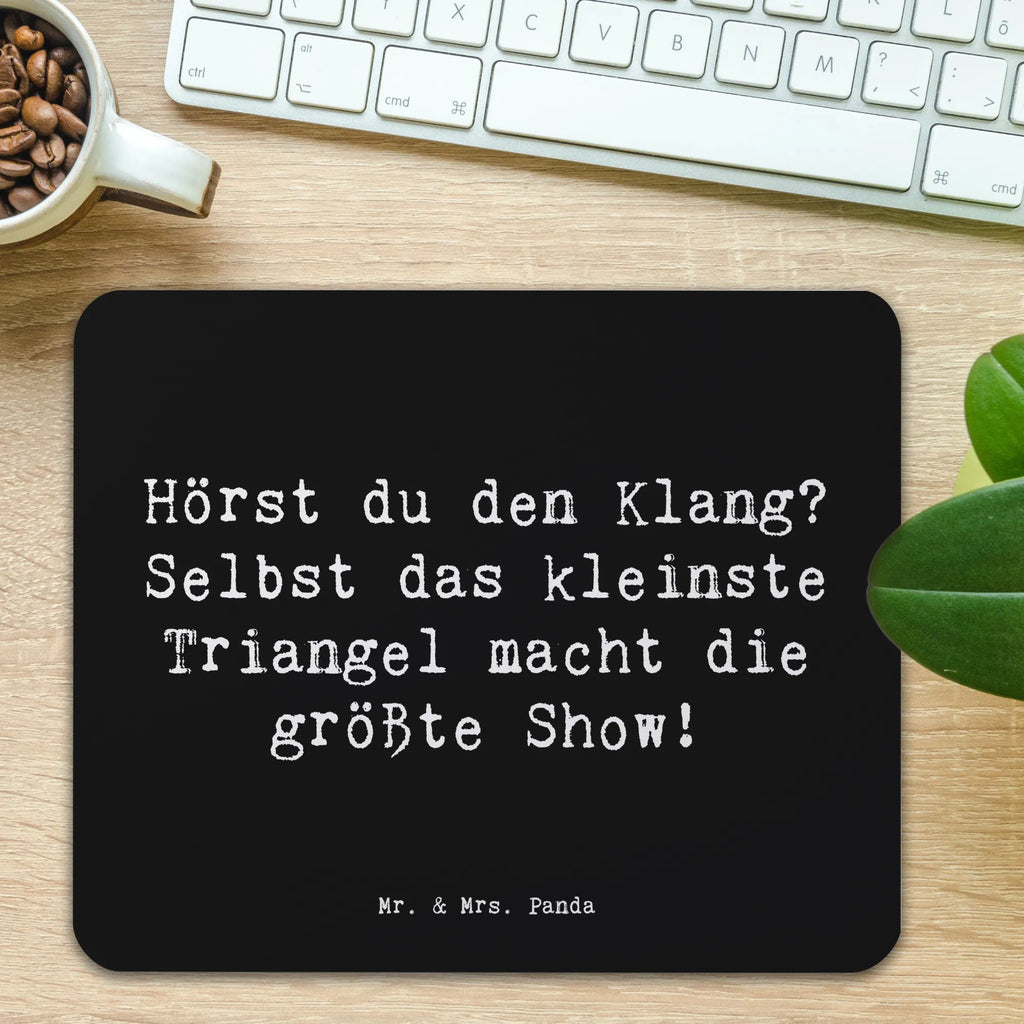 Mauspad Spruch Triangel Klang Mousepad, Computer zubehör, Büroausstattung, PC Zubehör, Arbeitszimmer, Mauspad, Einzigartiges Mauspad, Designer Mauspad, Mausunterlage, Mauspad Büro, Instrumente, Geschenke Musiker, Musikliebhaber
