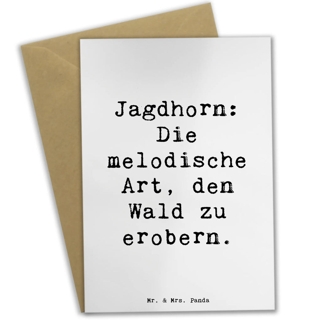 Grußkarte Spruch Jagdhorn Magie Grußkarte, Klappkarte, Einladungskarte, Glückwunschkarte, Hochzeitskarte, Geburtstagskarte, Karte, Ansichtskarten, Instrumente, Geschenke Musiker, Musikliebhaber