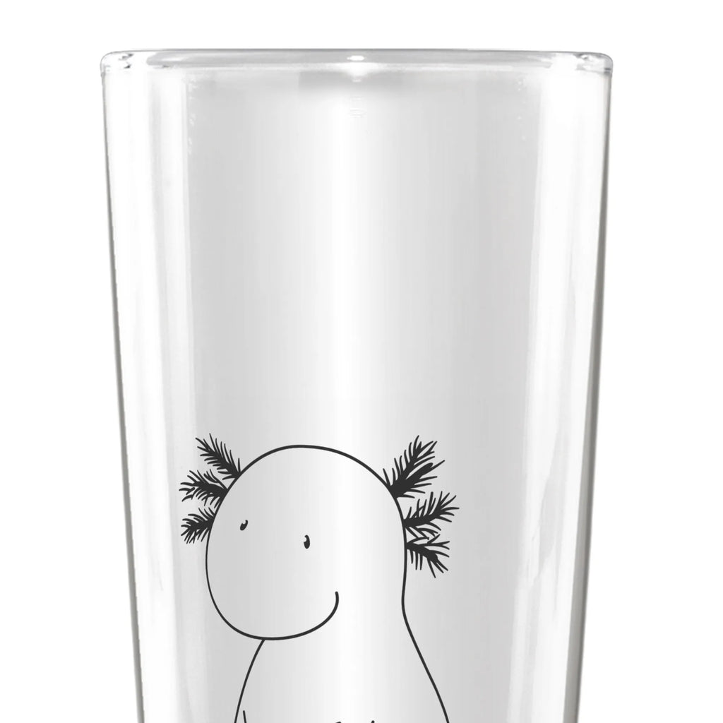 Bierglas Axolotl null Bierglas, Bier Glas, Bierkrug, Bier Krug, Vatertag, Axolotl, Molch, Axolot, vergnügt, fröhlich, zufrieden, Lebensstil, Weisheit, Lebensweisheit, Liebe, Freundin