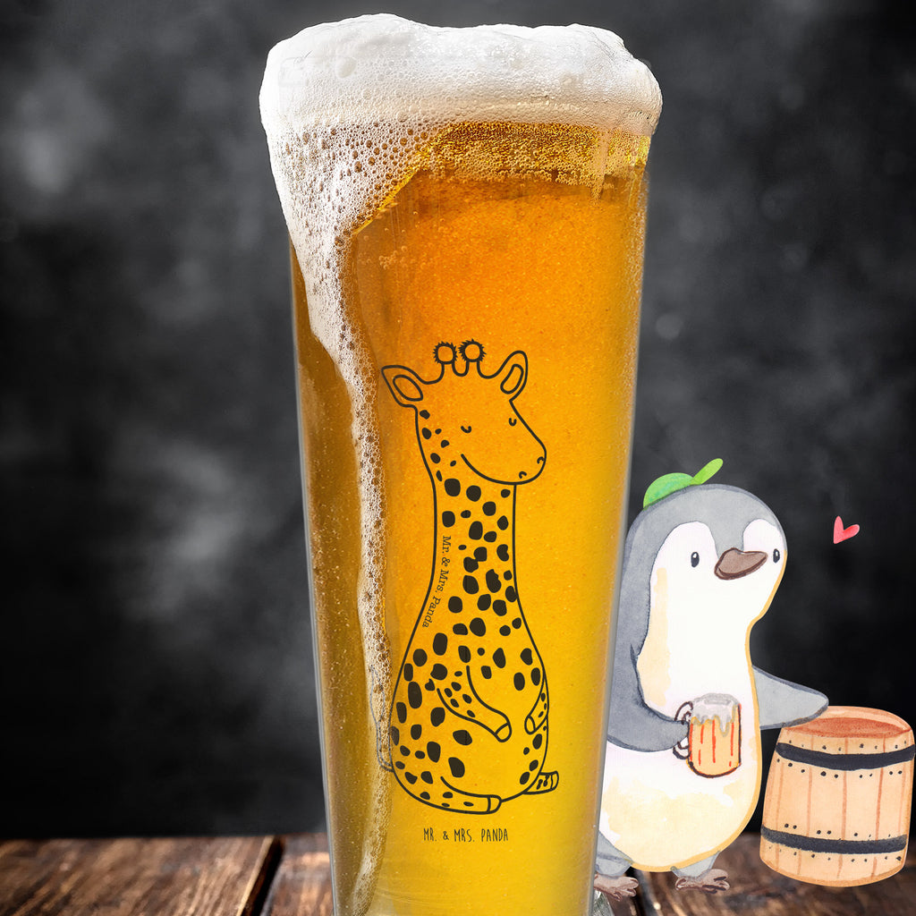 Bierglas Giraffe Zufrieden Bierglas, Bier Glas, Bierkrug, Bier Krug, Vatertag, Afrika, Wildtiere, Giraffe, Zufrieden, Glück, Abenteuer