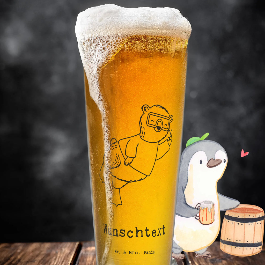 Personalisiertes Bierglas Bär Tauchen Personalisiertes Bierglas, Personalisiertes Bier Glas, Personalisierter Bierkrug, Personalisierters Bier Krug, Bierglas mit Namen, Bierkrug mit Namen, Vatertag, Geschenk, Sport, Sportart, Hobby, Schenken, Danke, Dankeschön, Auszeichnung, Gewinn, Sportler, Tauchen, schnorcheln, Tauchgang, Tauchschule, Diving, Dive