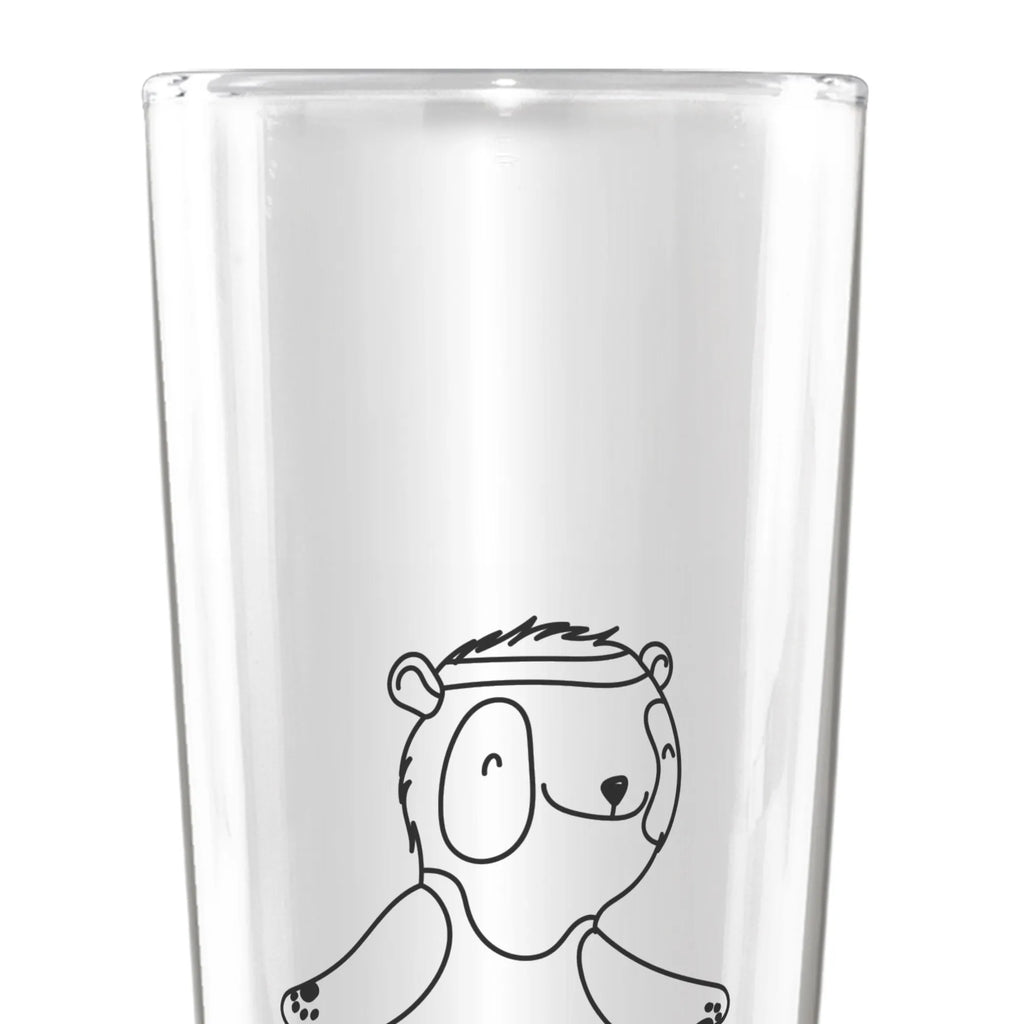 Personalisiertes Bierglas Panda Aerobic Personalisiertes Bierglas, Personalisiertes Bier Glas, Personalisierter Bierkrug, Personalisierters Bier Krug, Bierglas mit Namen, Bierkrug mit Namen, Vatertag, Geschenk, Sport, Sportart, Hobby, Schenken, Danke, Dankeschön, Auszeichnung, Gewinn, Sportler, Aerobic, Aerobic Fitness, Fitnessstudio