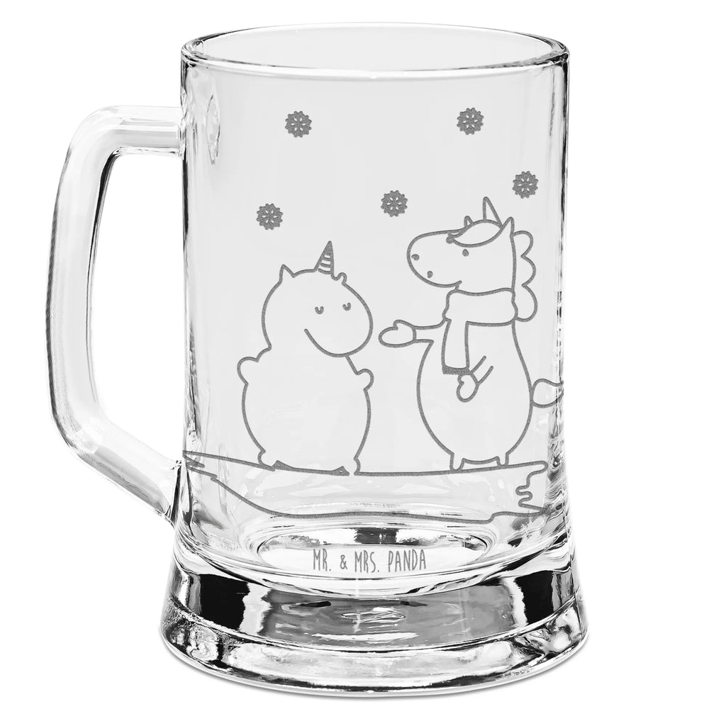 Gravur Bierkrug Einhorn Schneemann Bierkrug, Bier Krug, Bierkrug Glas, Vatertag, Einhorn, Einhörner, Einhorn Deko, Pegasus, Unicorn, Schneemann, Winter, Schnee, Kuchen, Weihnachten, kalt, Mütze, Handschuhe, X-Mas