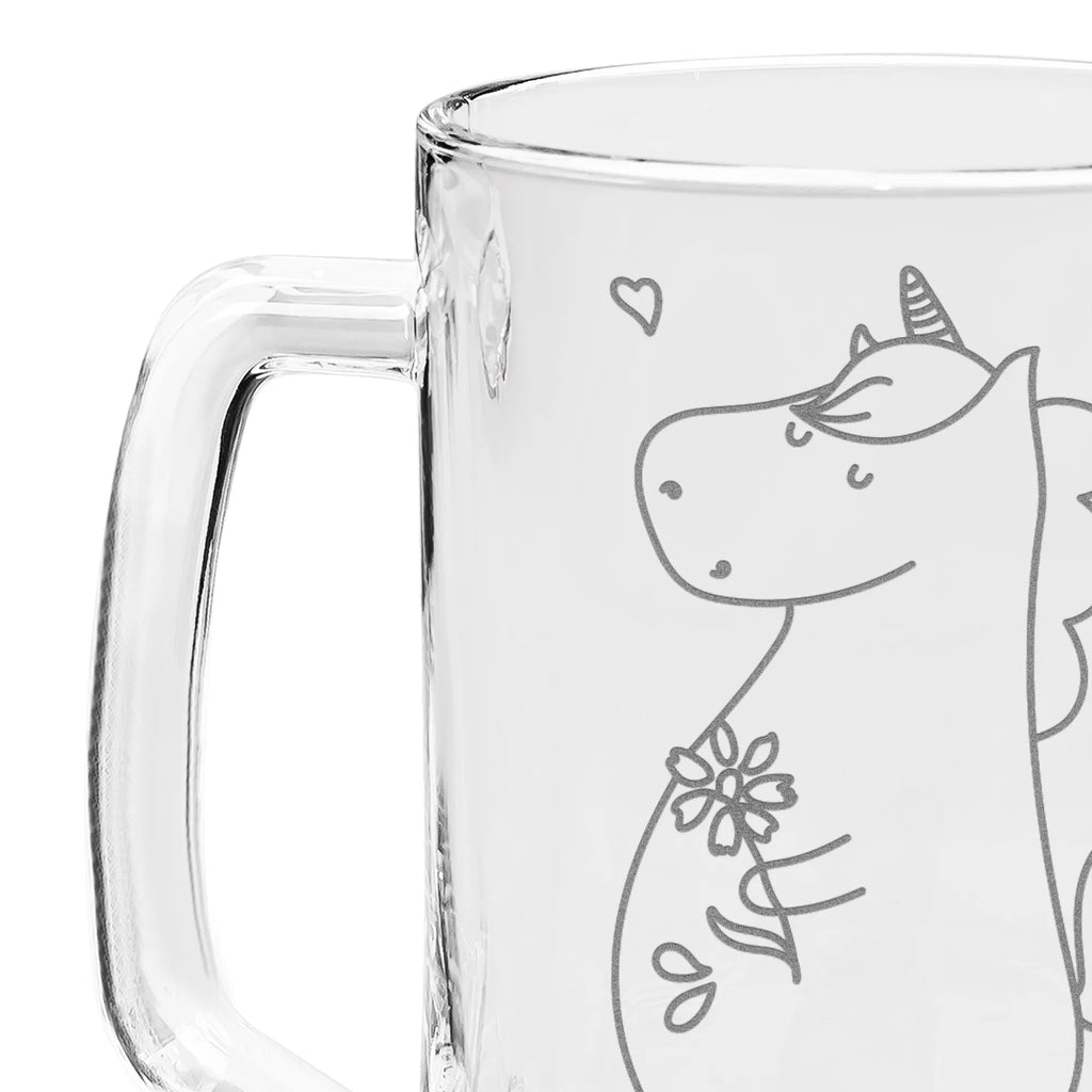 Gravur Bierkrug Einhorn Spaziergang Bierkrug, Bier Krug, Bierkrug Glas, Vatertag, Einhorn, Einhörner, Einhorn Deko, Pegasus, Unicorn, Glitzer, Blumen, Spaziergang, Motivation, Gute Laune, Freude, Freundin, Mutter, Schwester