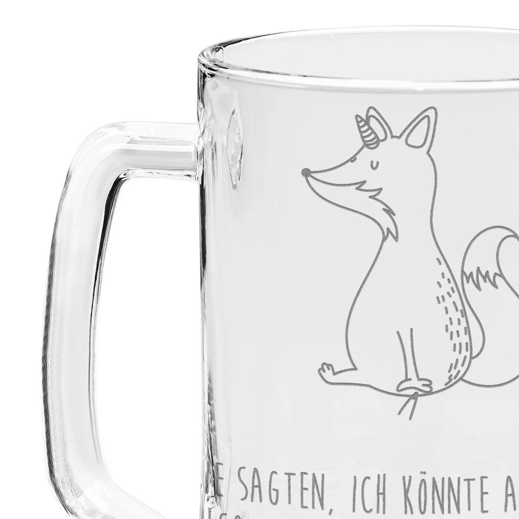 Gravur Bierkrug Einhorn Fuchs Bierkrug, Bier Krug, Bierkrug Glas, Vatertag, Einhorn, Einhörner, Einhorn Deko, Pegasus, Unicorn, Fuchs, Unicorns, Fuchshörnchen, Fuchshorn, Foxycorn, Füchse