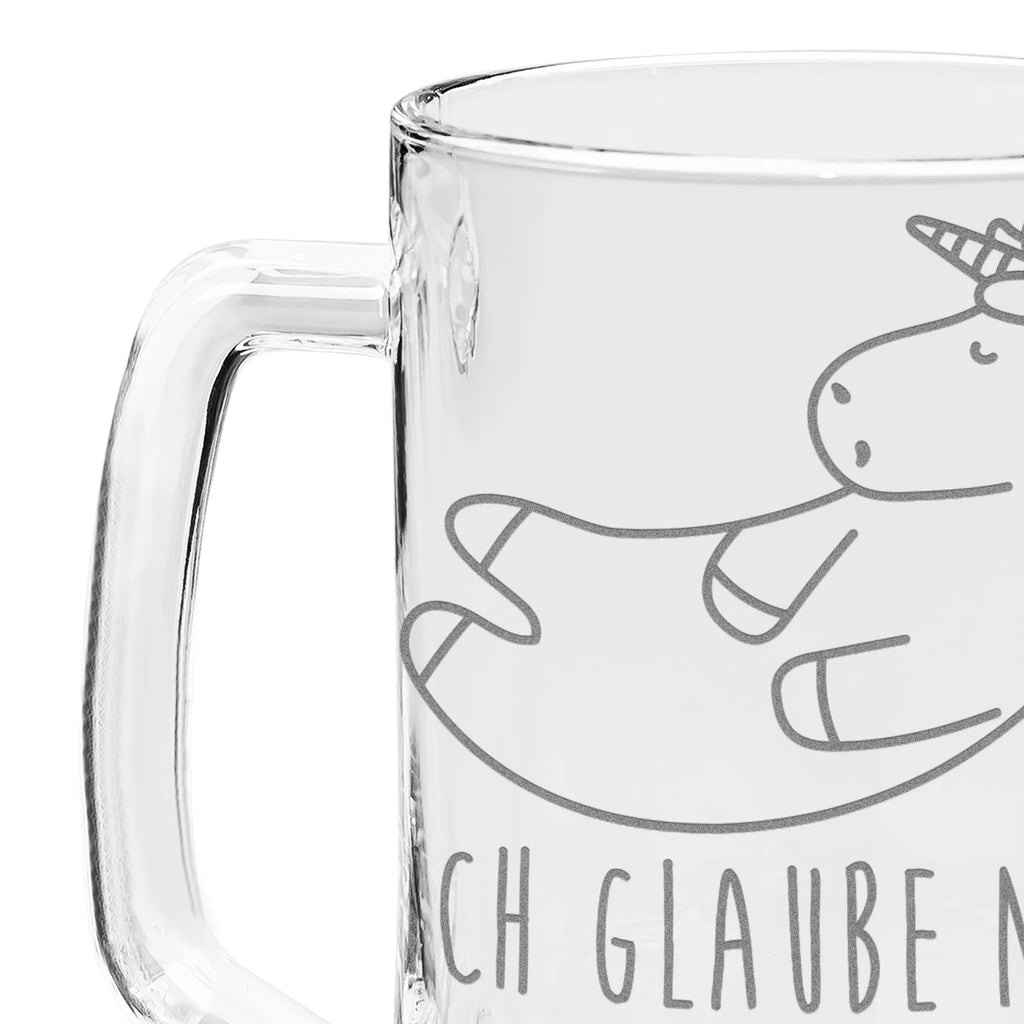 Gravur Bierkrug Einhorn Wolke 7 Bierkrug, Bier Krug, Bierkrug Glas, Vatertag, Einhorn, Einhörner, Einhorn Deko, Unicorn, verliebt, Menschen, witzig, lustig, Geschenk, Glaube, Realität, Lächeln