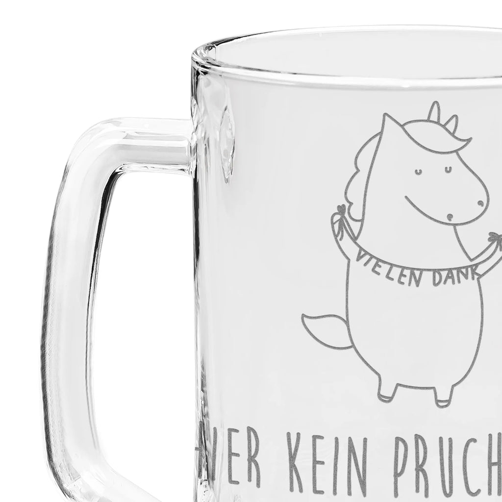 Gravur Bierkrug Einhorn Dankeschön Bierkrug, Bier Krug, Bierkrug Glas, Vatertag, Einhorn, Einhörner, Einhorn Deko, Pegasus, Unicorn, Danke, vielen Dank, Dankeschön, Danksagung