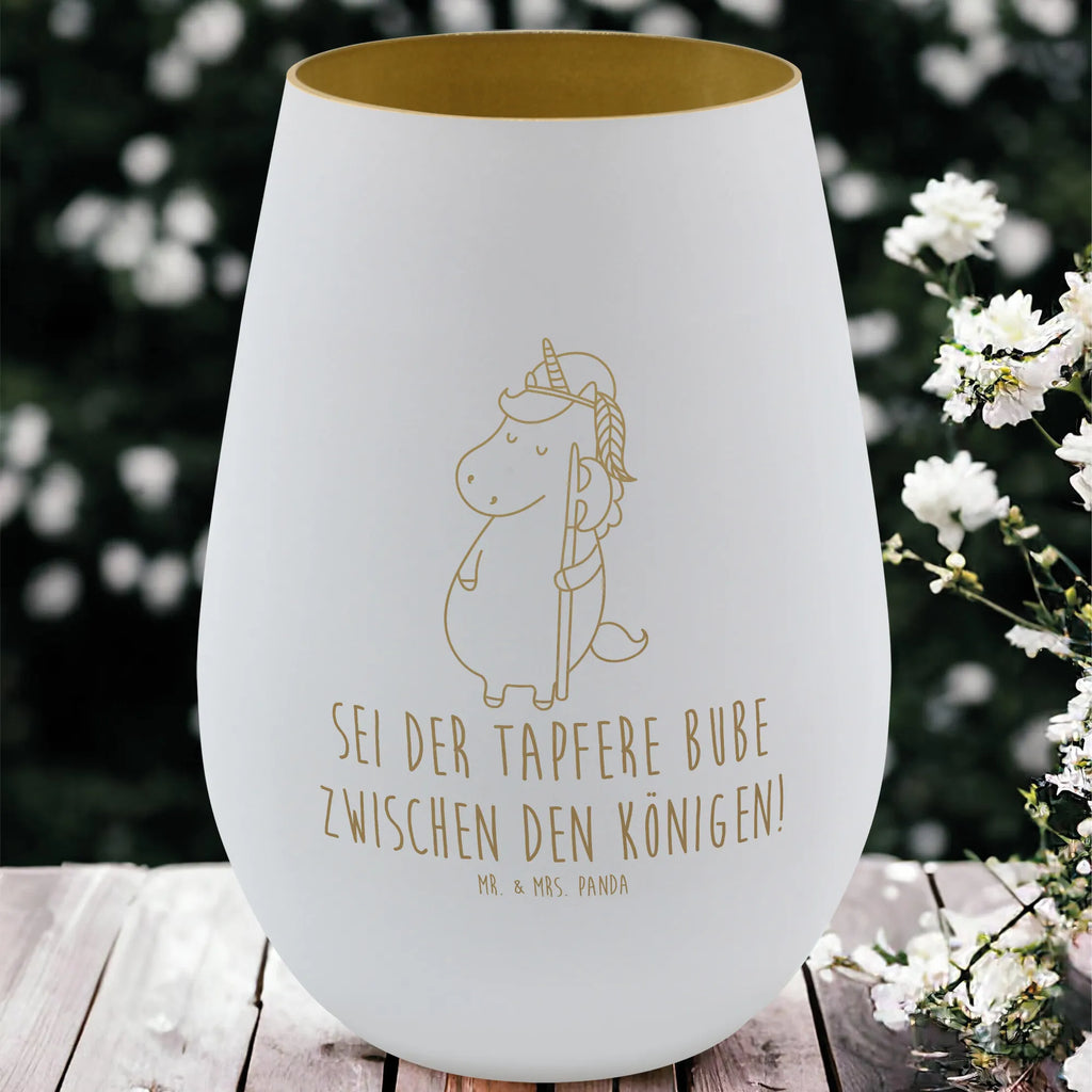 Gold Windlicht Einhorn Junge Windlicht, Teelicht, Graviertes Windlicht, Windlicht Gravur, Kerze, Windlicht aus Glas, Teelicht aus Glas, Einhorn, Einhörner, Einhorn Deko, Pegasus, Unicorn, Bube, Mittelalter