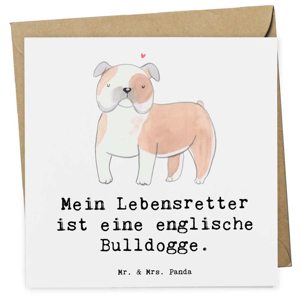 Deluxe Karte Englische Bulldogge Lebensretter Karte, Grußkarte, Klappkarte, Einladungskarte, Glückwunschkarte, Hochzeitskarte, Geburtstagskarte, Hochwertige Grußkarte, Hochwertige Klappkarte, Hund, Hunderasse, Rassehund, Hundebesitzer, Geschenk, Tierfreund, Schenken, Welpe, Englische Bulldogge, English Bulldog