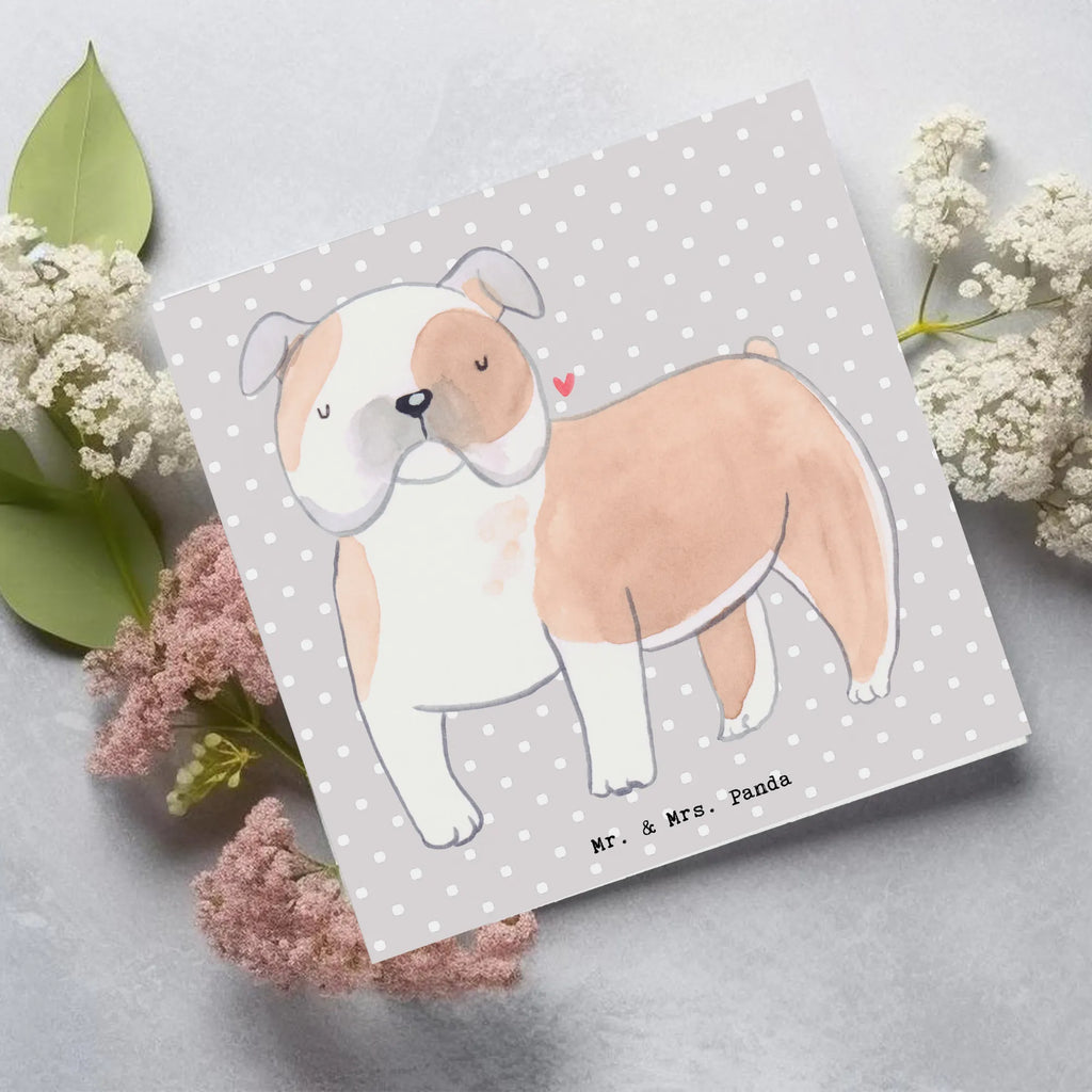 Deluxe Karte Englische Bulldogge Lebensretter Karte, Grußkarte, Klappkarte, Einladungskarte, Glückwunschkarte, Hochzeitskarte, Geburtstagskarte, Hochwertige Grußkarte, Hochwertige Klappkarte, Hund, Hunderasse, Rassehund, Hundebesitzer, Geschenk, Tierfreund, Schenken, Welpe, Englische Bulldogge, English Bulldog