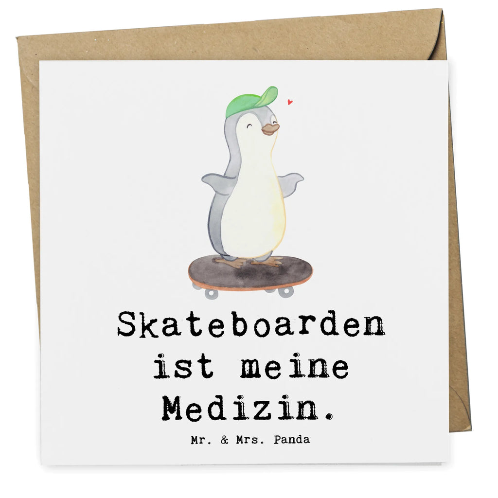 Deluxe Karte Pinguin Skateboarden Karte, Grußkarte, Klappkarte, Einladungskarte, Glückwunschkarte, Hochzeitskarte, Geburtstagskarte, Hochwertige Grußkarte, Hochwertige Klappkarte, Geschenk, Sport, Sportart, Hobby, Schenken, Danke, Dankeschön, Auszeichnung, Gewinn, Sportler, Skateboarden, Skateboard fahren, Skaten, Skateboard, Skateplatz