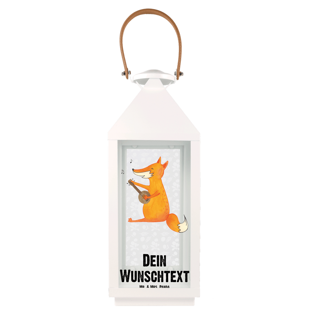 Personalisierte Deko Laterne Fuchs Gitarre Gartenlampe, Gartenleuchte, Gartendekoration, Gartenlicht, Laterne  kleine Laternen, XXL Laternen, Laterne groß, Fuchs, Füchse, Geschenk Musiker, Musik Spruch, Musikerin, Sänger, Sängerin, Gitarre