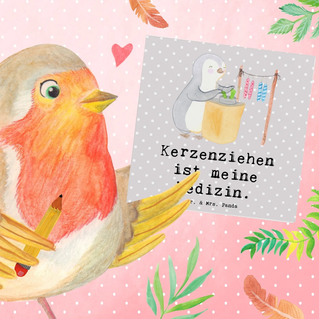 Deluxe Karte Pinguin Kerzenziehen Karte, Grußkarte, Klappkarte, Einladungskarte, Glückwunschkarte, Hochzeitskarte, Geburtstagskarte, Hochwertige Grußkarte, Hochwertige Klappkarte, Geschenk, Sport, Sportart, Hobby, Schenken, Danke, Dankeschön, Auszeichnung, Gewinn, Sportler, Kerzenziehen, Kerzen ziehen. DIY, Deko basteln