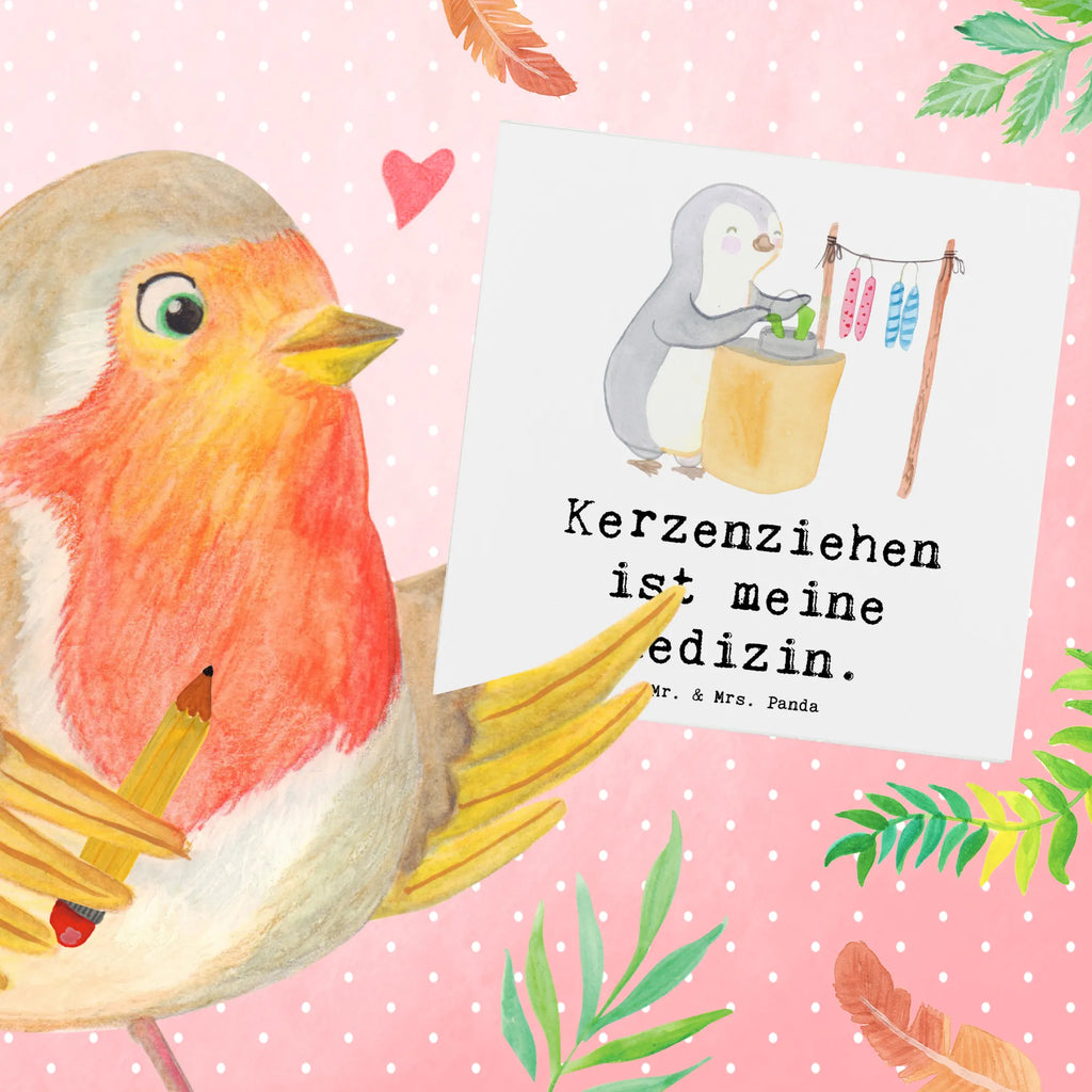 Deluxe Karte Pinguin Kerzenziehen Karte, Grußkarte, Klappkarte, Einladungskarte, Glückwunschkarte, Hochzeitskarte, Geburtstagskarte, Hochwertige Grußkarte, Hochwertige Klappkarte, Geschenk, Sport, Sportart, Hobby, Schenken, Danke, Dankeschön, Auszeichnung, Gewinn, Sportler, Kerzenziehen, Kerzen ziehen. DIY, Deko basteln