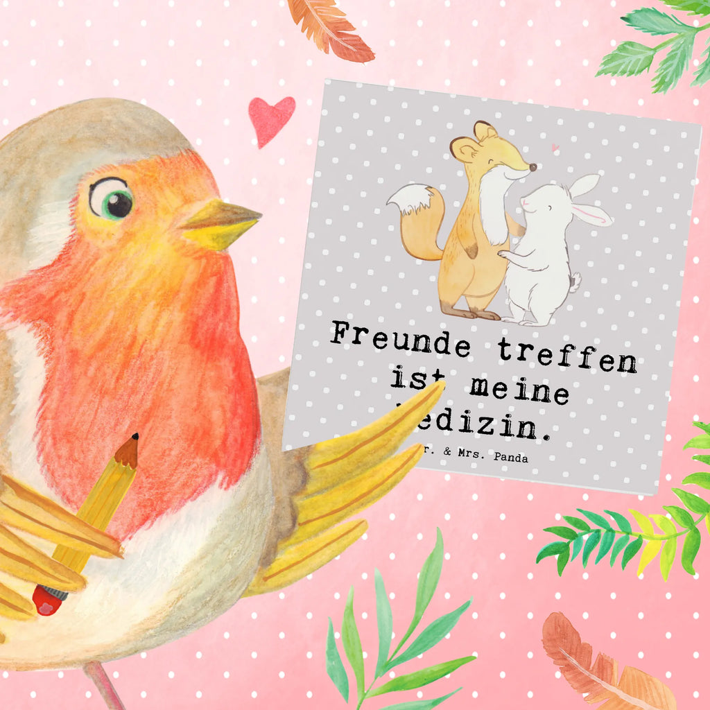 Deluxe Karte Fuchs Hase Freunde treffen Karte, Grußkarte, Klappkarte, Einladungskarte, Glückwunschkarte, Hochzeitskarte, Geburtstagskarte, Hochwertige Grußkarte, Hochwertige Klappkarte, Geschenk, Sport, Sportart, Hobby, Schenken, Danke, Dankeschön, Auszeichnung, Gewinn, Sportler, Freunde treffen