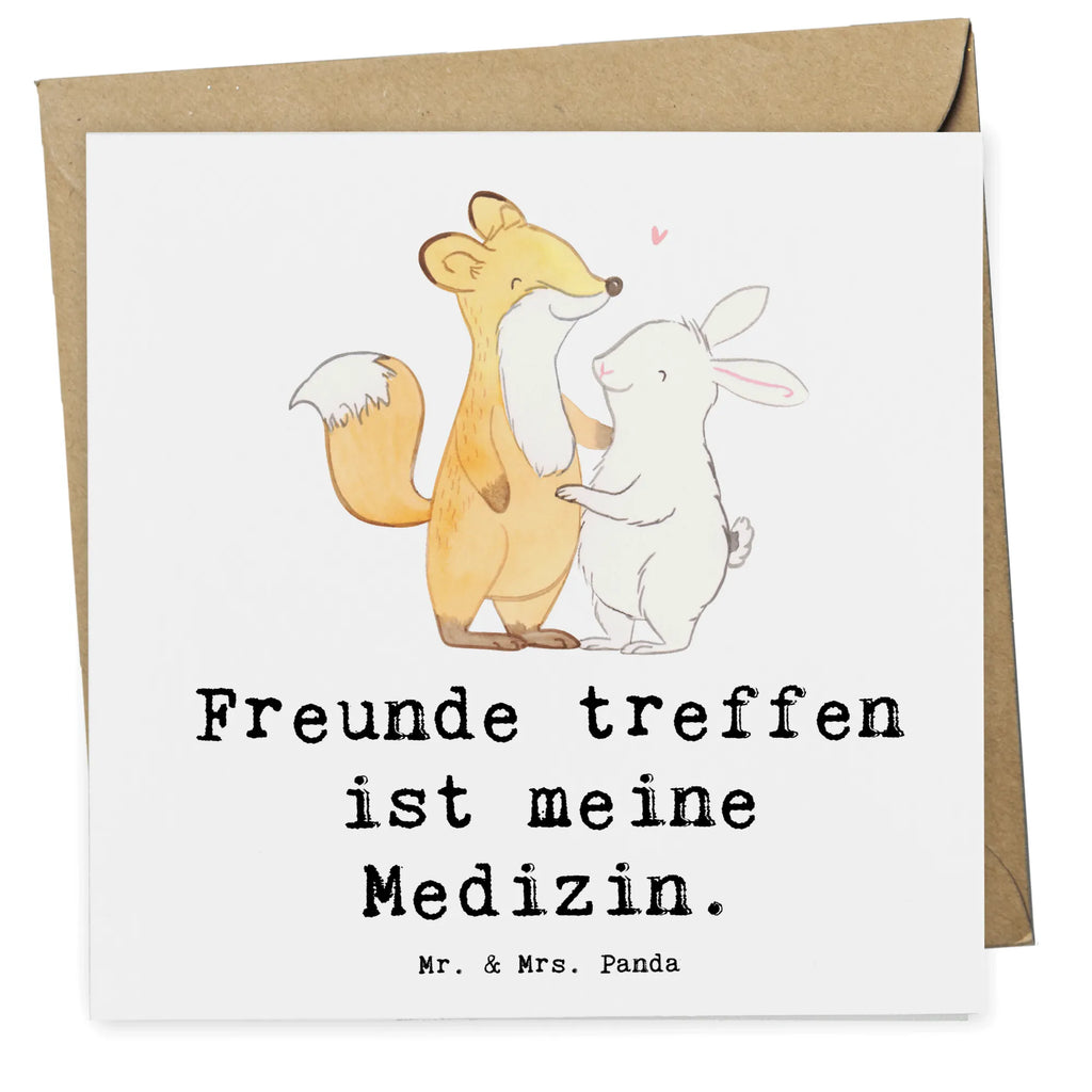 Deluxe Karte Fuchs Hase Freunde treffen Karte, Grußkarte, Klappkarte, Einladungskarte, Glückwunschkarte, Hochzeitskarte, Geburtstagskarte, Hochwertige Grußkarte, Hochwertige Klappkarte, Geschenk, Sport, Sportart, Hobby, Schenken, Danke, Dankeschön, Auszeichnung, Gewinn, Sportler, Freunde treffen