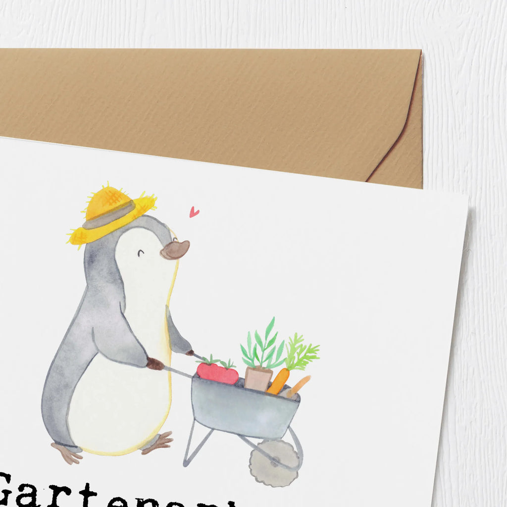 Deluxe Karte Pinguin Gartenarbeit Karte, Grußkarte, Klappkarte, Einladungskarte, Glückwunschkarte, Hochzeitskarte, Geburtstagskarte, Hochwertige Grußkarte, Hochwertige Klappkarte, Geschenk, Sport, Sportart, Hobby, Schenken, Danke, Dankeschön, Auszeichnung, Gewinn, Sportler, Gartenarbeit, Urban gardening, Gärtnern, Gartenpflege