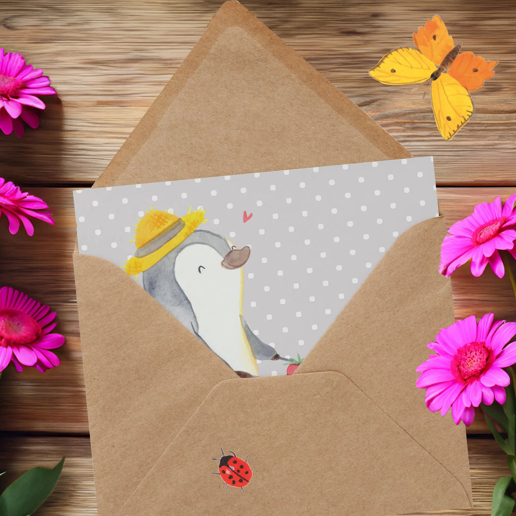 Deluxe Karte Pinguin Gartenarbeit Karte, Grußkarte, Klappkarte, Einladungskarte, Glückwunschkarte, Hochzeitskarte, Geburtstagskarte, Hochwertige Grußkarte, Hochwertige Klappkarte, Geschenk, Sport, Sportart, Hobby, Schenken, Danke, Dankeschön, Auszeichnung, Gewinn, Sportler, Gartenarbeit, Urban gardening, Gärtnern, Gartenpflege