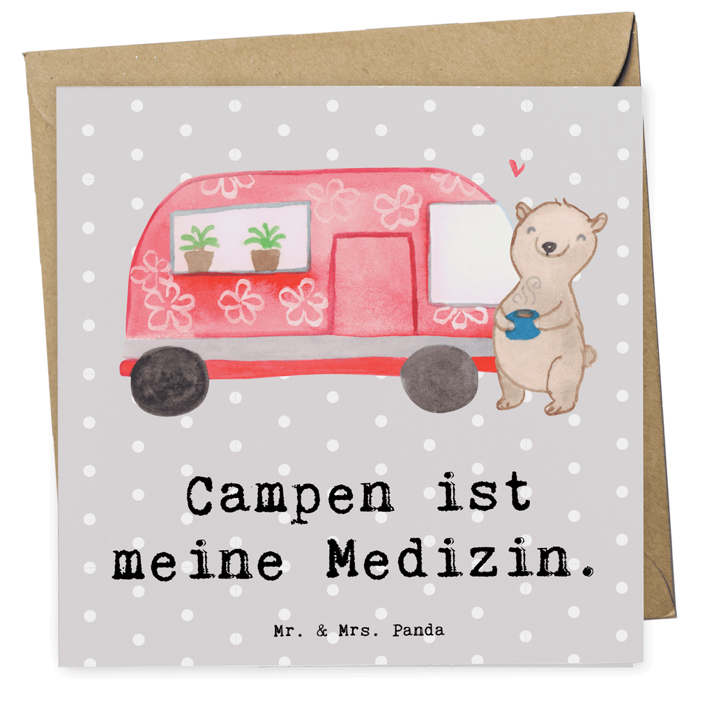 Deluxe Karte Bär Camper Karte, Grußkarte, Klappkarte, Einladungskarte, Glückwunschkarte, Hochzeitskarte, Geburtstagskarte, Hochwertige Grußkarte, Hochwertige Klappkarte, Geschenk, Sport, Sportart, Hobby, Schenken, Danke, Dankeschön, Auszeichnung, Gewinn, Sportler, Camper, Campen, Zelten, Campingplatz, Wohnmobil, Roadtrip, Urlaub