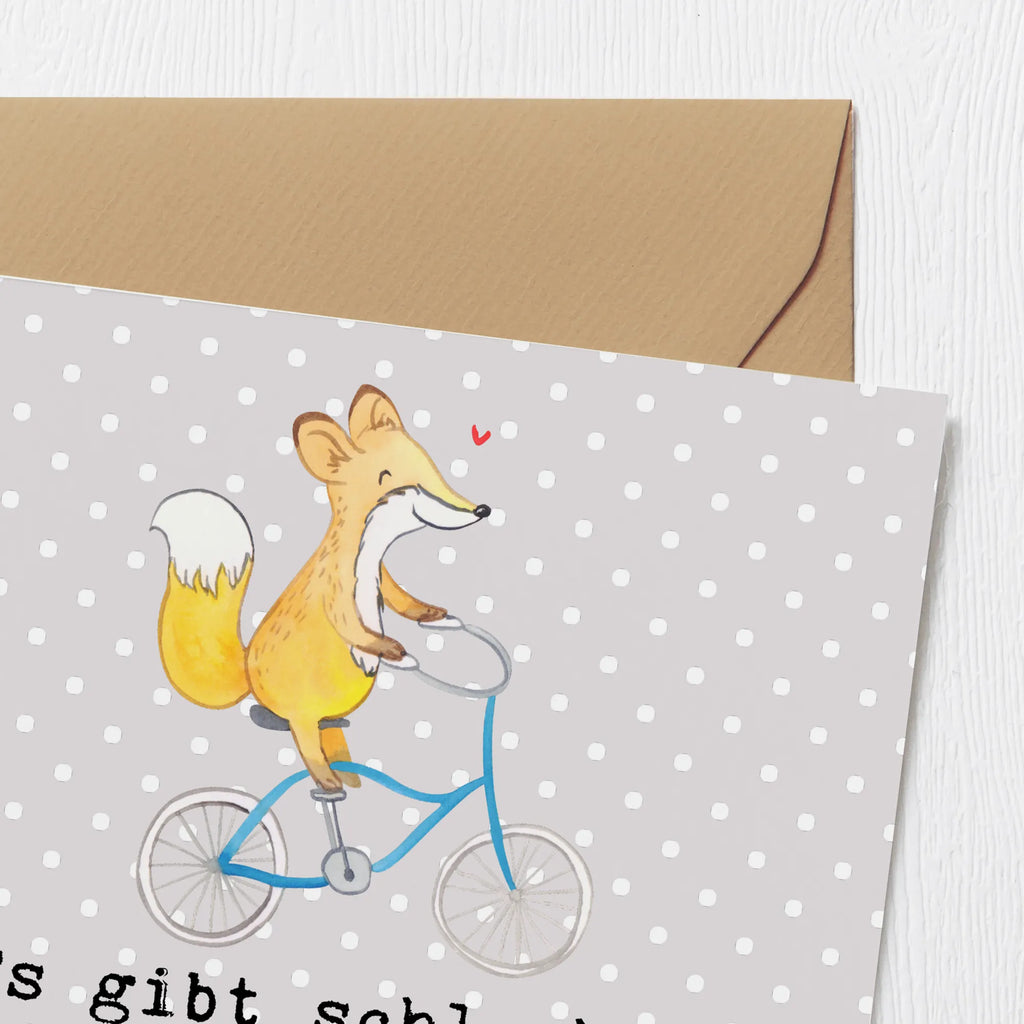 Deluxe Karte Fuchs Fahrrad fahren Karte, Grußkarte, Klappkarte, Einladungskarte, Glückwunschkarte, Hochzeitskarte, Geburtstagskarte, Hochwertige Grußkarte, Hochwertige Klappkarte, Geschenk, Sport, Sportart, Hobby, Schenken, Danke, Dankeschön, Auszeichnung, Gewinn, Sportler, Fahrrad fahren, Radeln, Trekking, Mountainbiking, Radsport