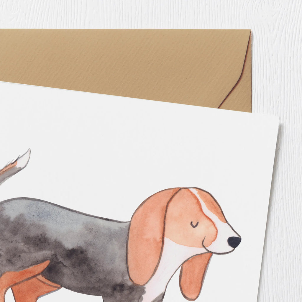 Deluxe Karte Basset Hound Moment Karte, Grußkarte, Klappkarte, Einladungskarte, Glückwunschkarte, Hochzeitskarte, Geburtstagskarte, Hochwertige Grußkarte, Hochwertige Klappkarte, Hund, Hunderasse, Rassehund, Hundebesitzer, Geschenk, Tierfreund, Schenken, Welpe, Basset Hound, Basset