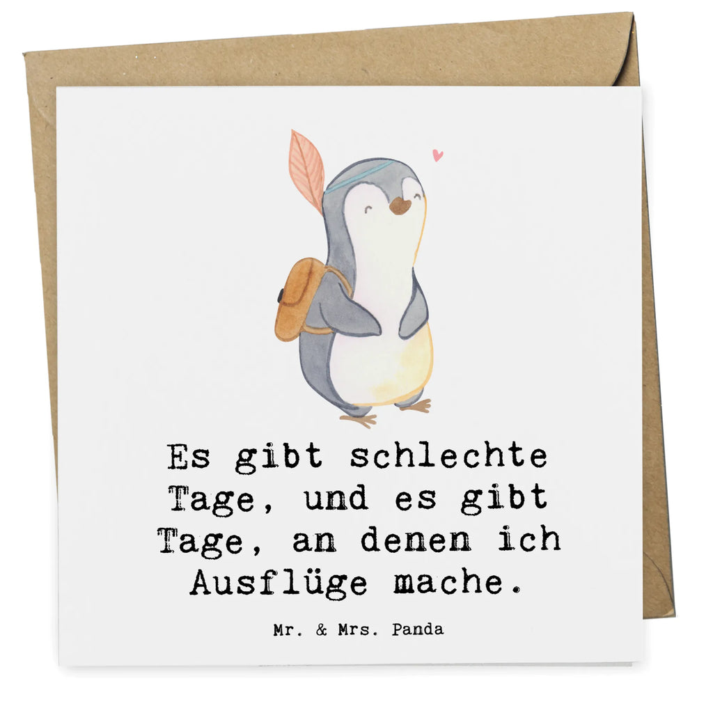 Deluxe Karte Pinguin Ausflug Karte, Grußkarte, Klappkarte, Einladungskarte, Glückwunschkarte, Hochzeitskarte, Geburtstagskarte, Hochwertige Grußkarte, Hochwertige Klappkarte, Geschenk, Sport, Sportart, Hobby, Schenken, Danke, Dankeschön, Auszeichnung, Gewinn, Sportler, Ausflüge machen, reisen, Ausflug, Ausflugsziele