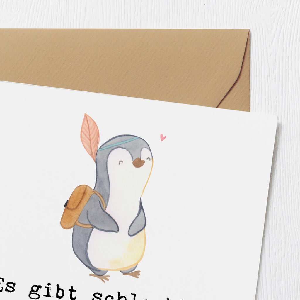 Deluxe Karte Pinguin Ausflug Karte, Grußkarte, Klappkarte, Einladungskarte, Glückwunschkarte, Hochzeitskarte, Geburtstagskarte, Hochwertige Grußkarte, Hochwertige Klappkarte, Geschenk, Sport, Sportart, Hobby, Schenken, Danke, Dankeschön, Auszeichnung, Gewinn, Sportler, Ausflüge machen, reisen, Ausflug, Ausflugsziele