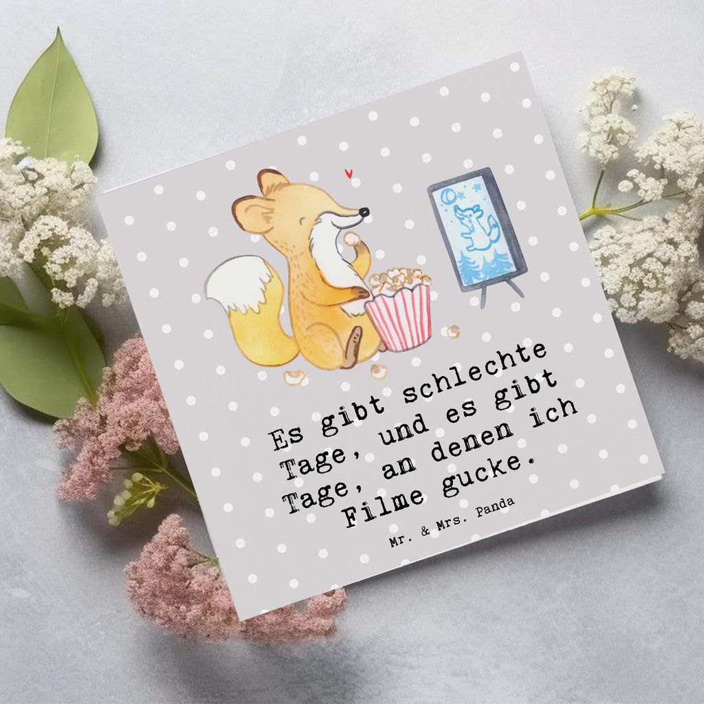 Deluxe Karte Fuchs Filme gucken Karte, Grußkarte, Klappkarte, Einladungskarte, Glückwunschkarte, Hochzeitskarte, Geburtstagskarte, Hochwertige Grußkarte, Hochwertige Klappkarte, Geschenk, Sport, Sportart, Hobby, Schenken, Danke, Dankeschön, Auszeichnung, Gewinn, Sportler, Filmabend, Filme gucken, TV, Fernsehen, Kino