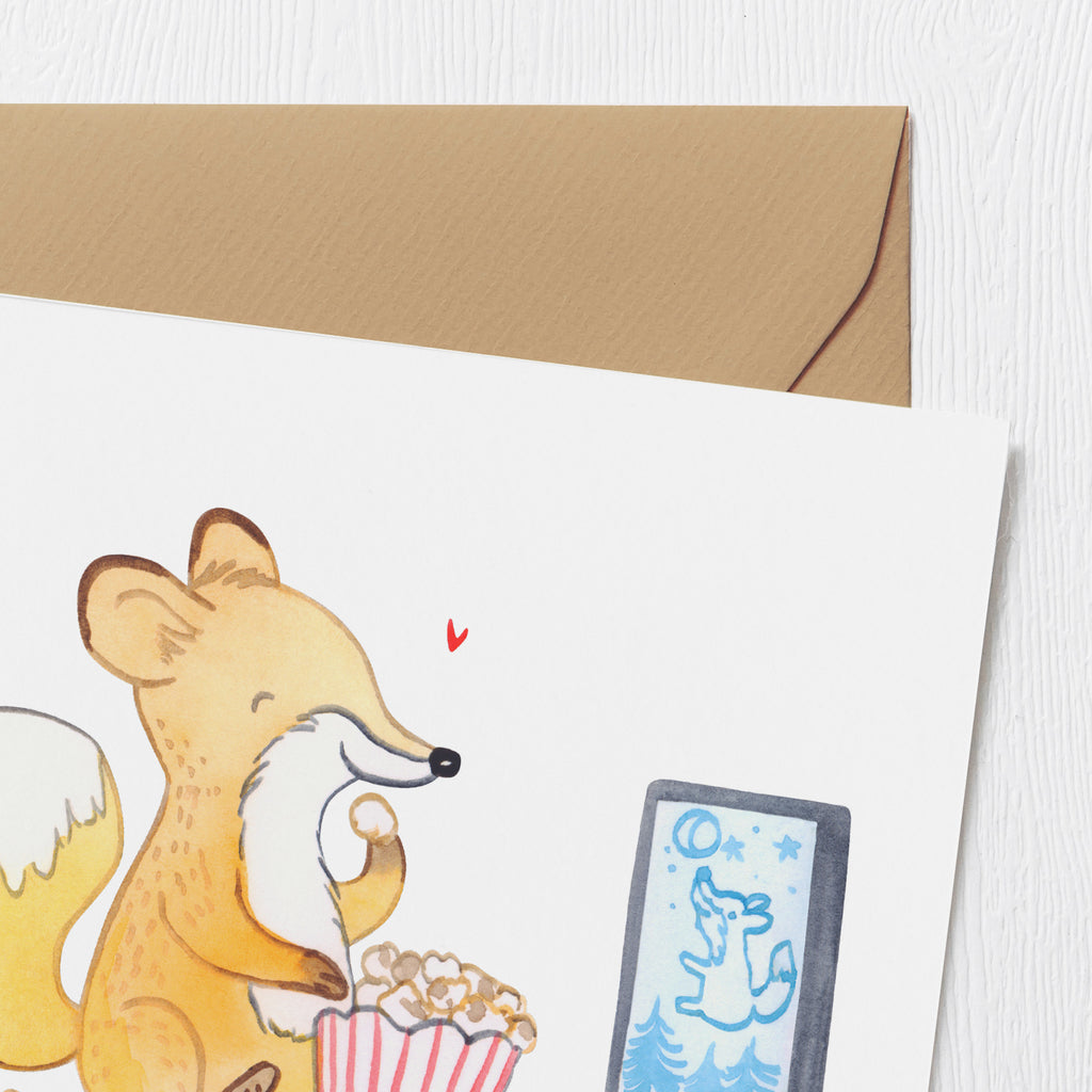 Deluxe Karte Fuchs Filme gucken Karte, Grußkarte, Klappkarte, Einladungskarte, Glückwunschkarte, Hochzeitskarte, Geburtstagskarte, Hochwertige Grußkarte, Hochwertige Klappkarte, Geschenk, Sport, Sportart, Hobby, Schenken, Danke, Dankeschön, Auszeichnung, Gewinn, Sportler, Filmabend, Filme gucken, TV, Fernsehen, Kino