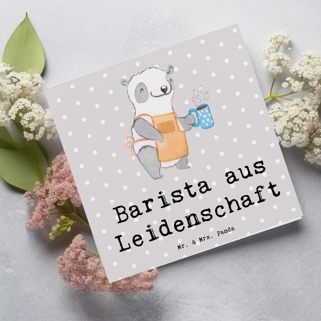 Deluxe Karte Barista Leidenschaft Karte, Grußkarte, Klappkarte, Einladungskarte, Glückwunschkarte, Hochzeitskarte, Geburtstagskarte, Hochwertige Grußkarte, Hochwertige Klappkarte, Beruf, Ausbildung, Jubiläum, Abschied, Rente, Kollege, Kollegin, Geschenk, Schenken, Arbeitskollege, Mitarbeiter, Firma, Danke, Dankeschön, Barista, Eröffnung Cafe, Kaffee